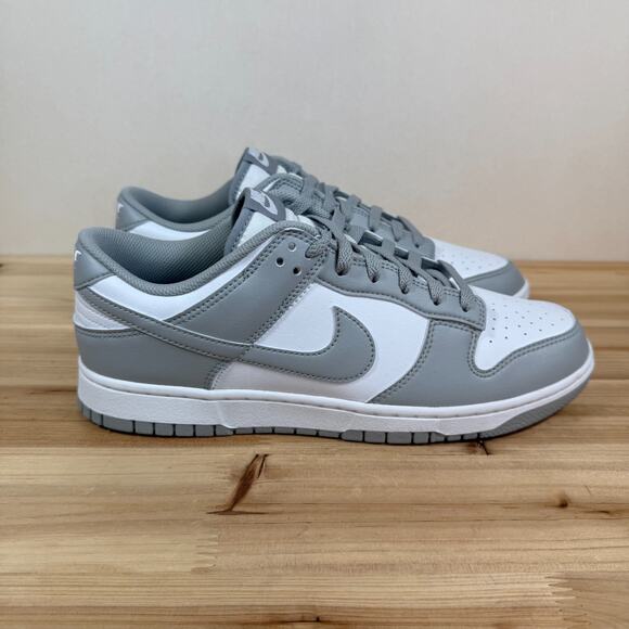 Nike Dunk Low Retro sneakers Mens 10 Light Smoke Grey White HF5441-105 NEW NIB - Picture 1 of 11